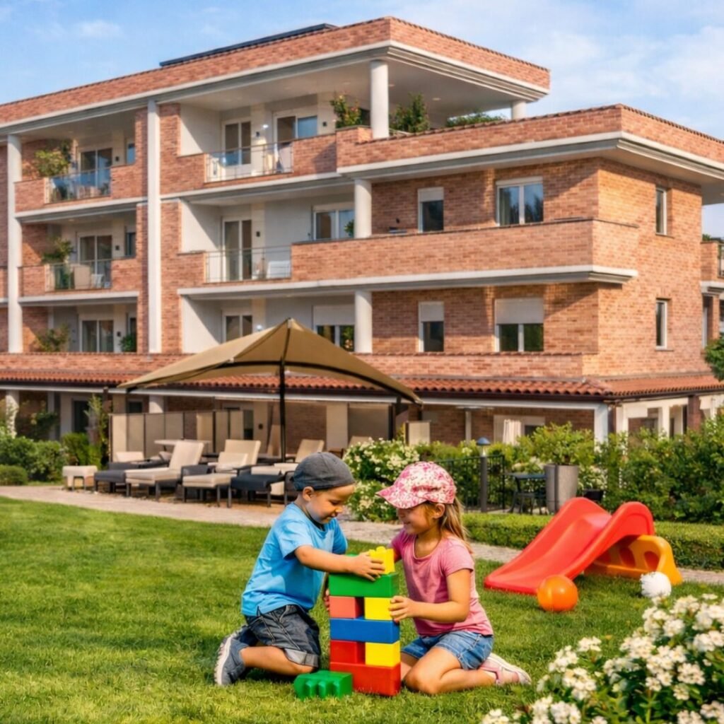 Render di Palazzo Visconti Venosta a Bandito di Bra